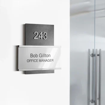 Office Door Number Sign