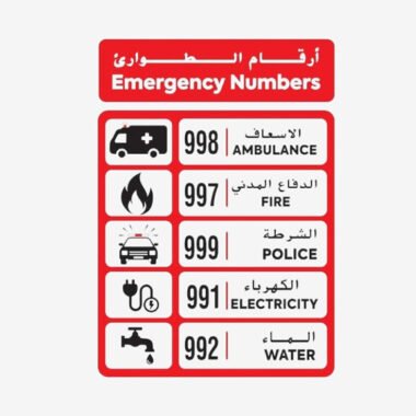 Sign for Emergency Contact Number