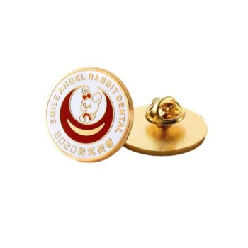 Logo Pin Badges, Gold