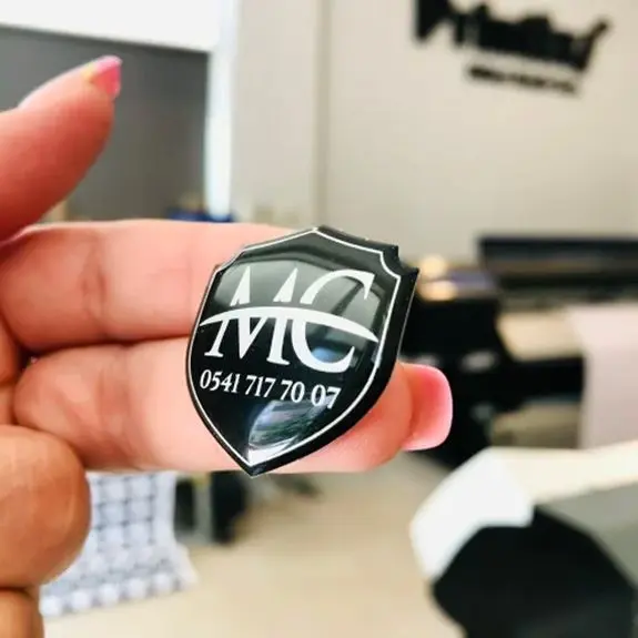 Die-Cut Epoxy Sticker