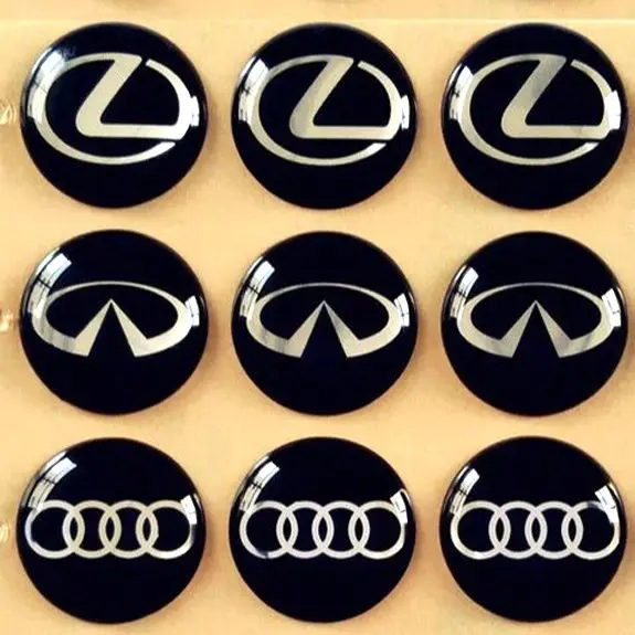Round Epoxy Logo Sticker