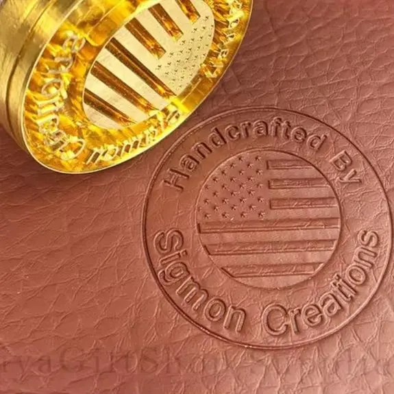 Heat Stamp applied on Leather